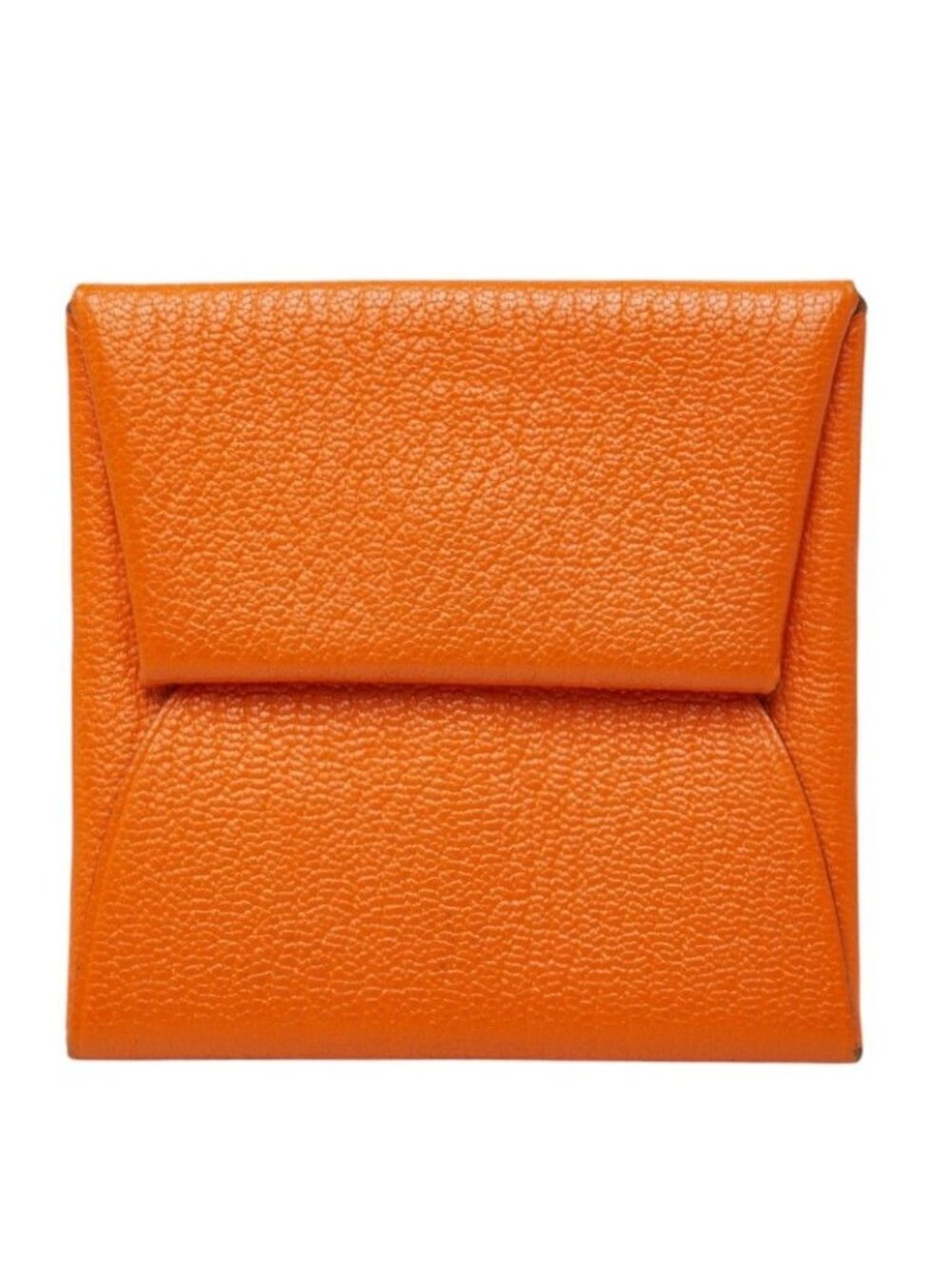 Hermes Bastia Coin Purse Orange Veau Epsom